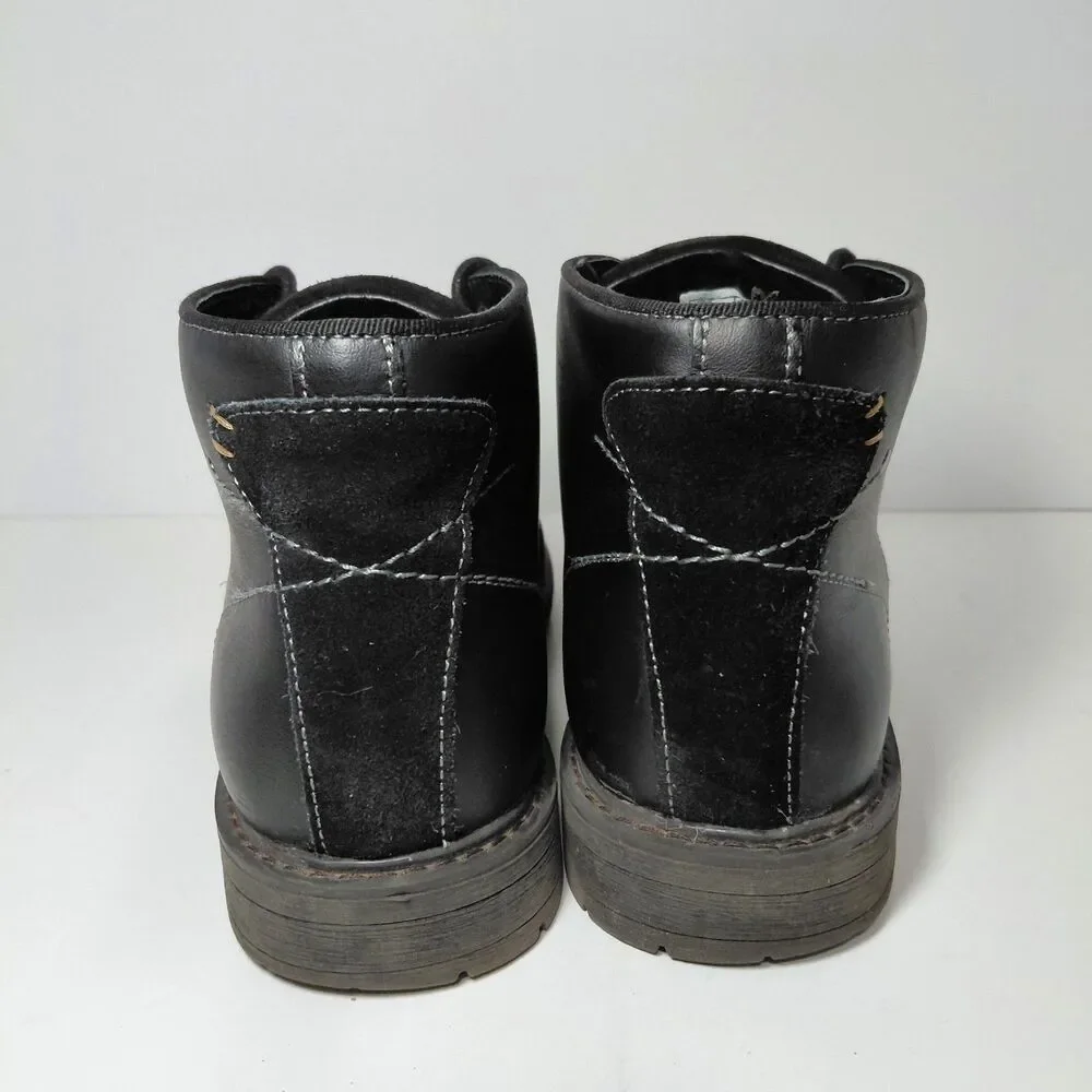 Arkbird Casual Sneaker Shoes Laceup Leather Chukka Boots Black Men's Size 9